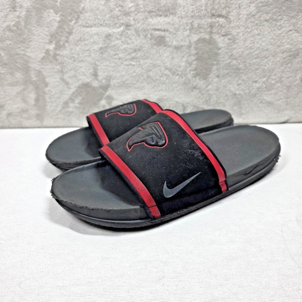 Nike OffCourt Slide Sandal NFL Atlanta Falcons Black Men's Size 12